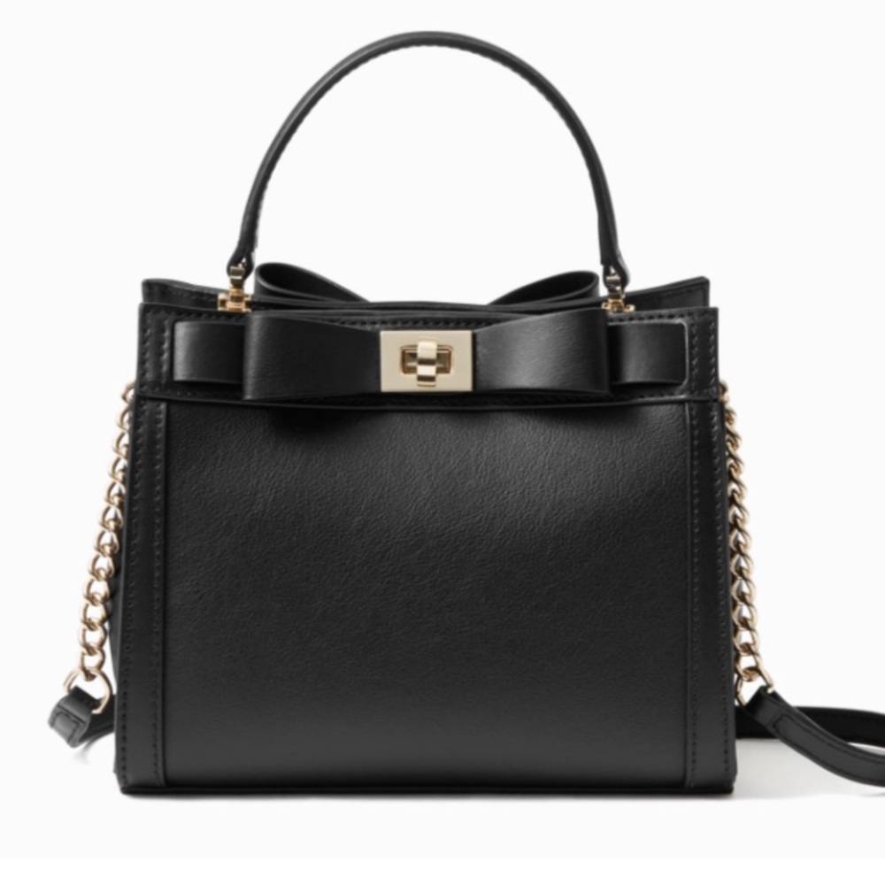 Kate Spade Black Crossbody Bag with Gold Accents
